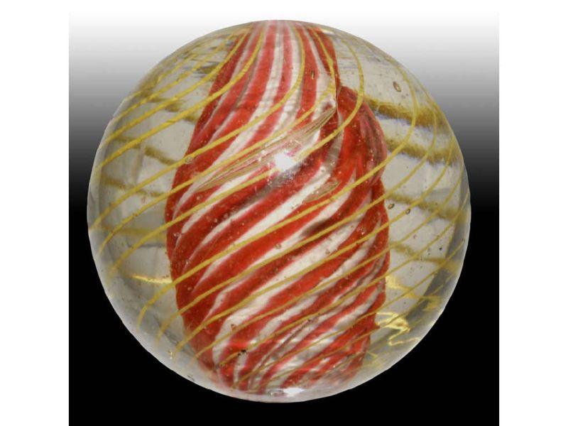 Appraisal: Solid Core Marble with Outside Yellow Bands Description - ''