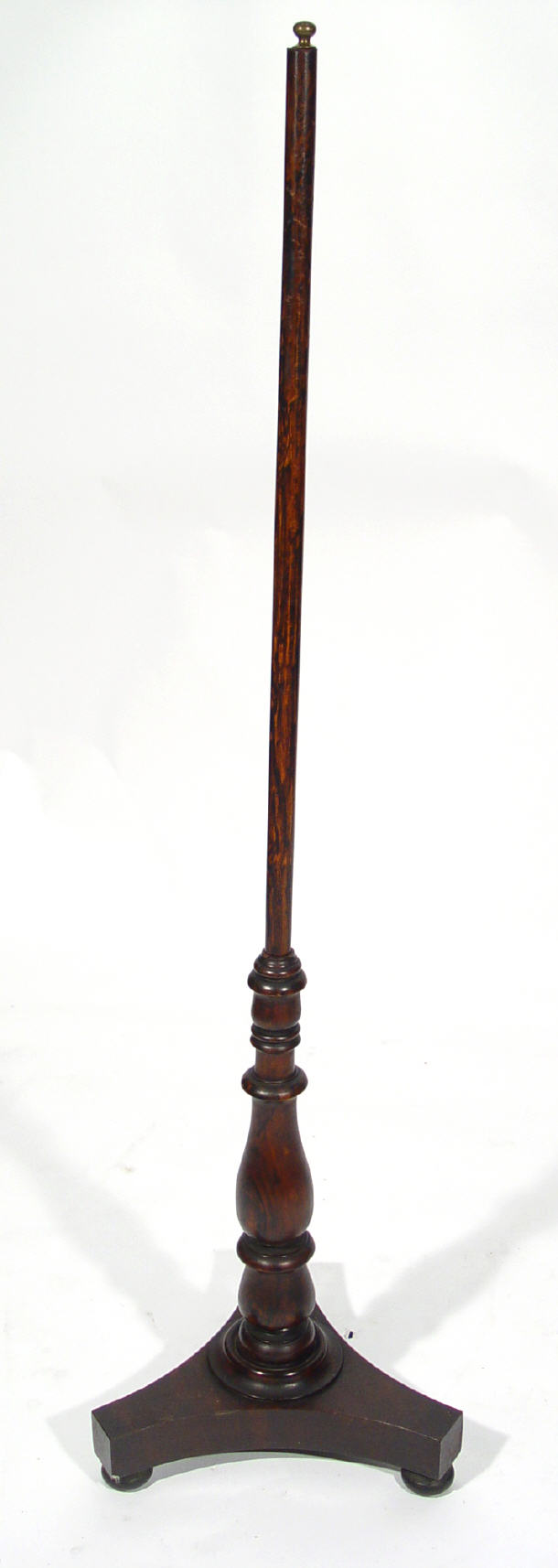 Appraisal: Victorian mahogany simulated rosewood pole screen cm high