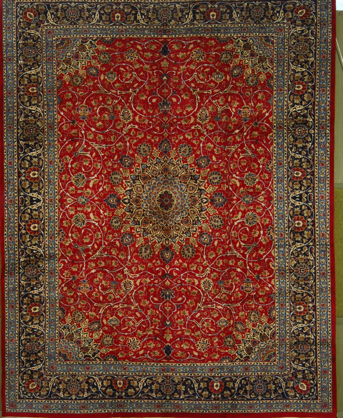 Appraisal: ORIENTAL RUG ISPHAHAN ' x ' With a round central