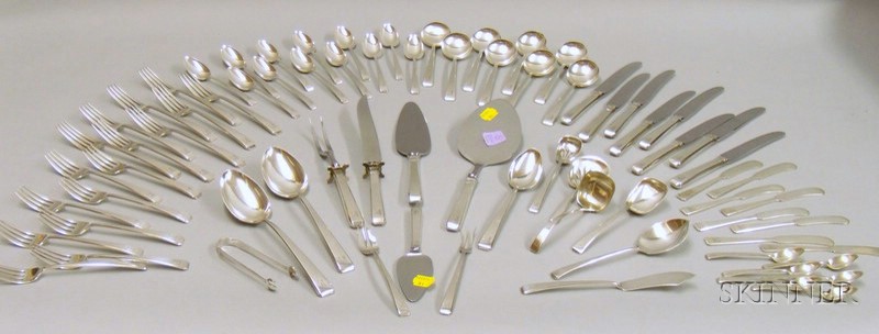 Appraisal: Towle Sterling Silver Flatware Set Craftsman pattern including eight knives