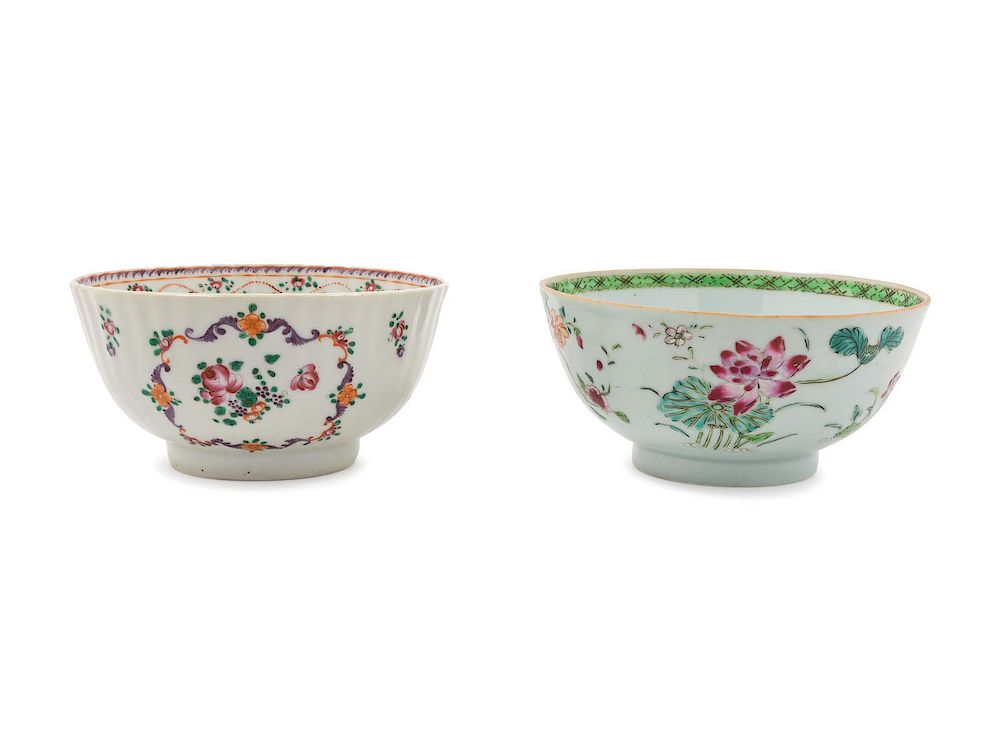 Appraisal: Two Chinese Export Bowls Diameter of larger Two Chinese Export