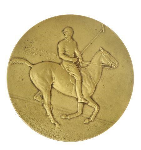 Appraisal: Bronze sculpture Horse Association of America Polo Pony Medal uniface