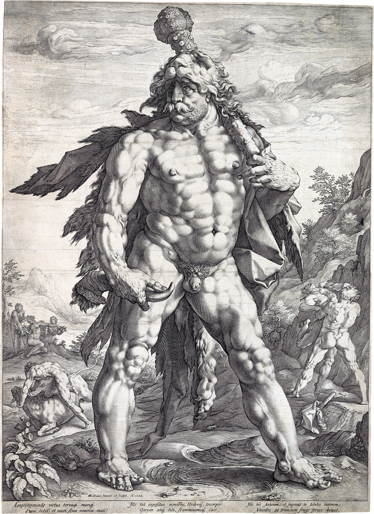 Appraisal: HENDRICK GOLTZIUS The Great Hercules Engraving x mm x inches