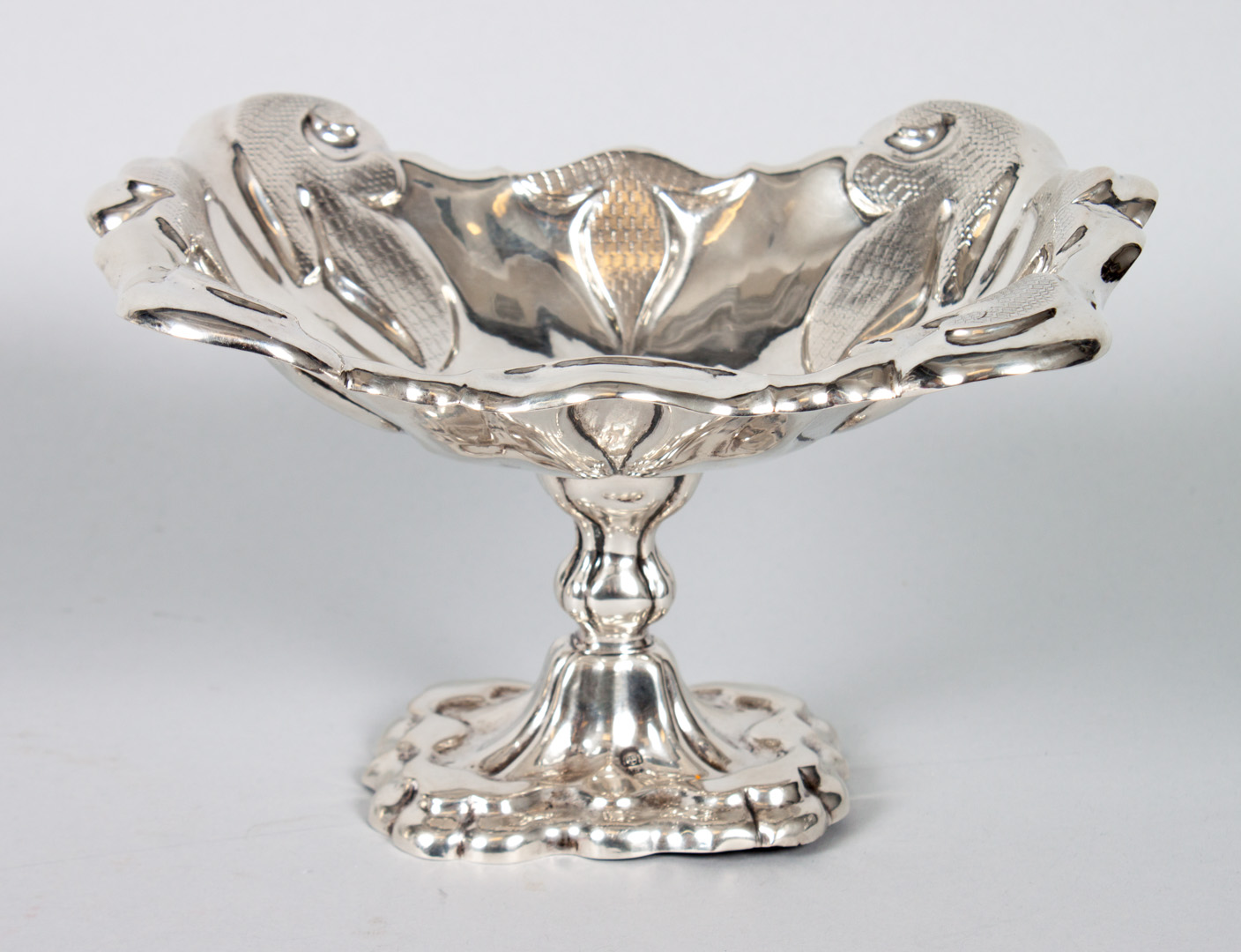 Appraisal: Austrian silver compote mid th century maker PD in H