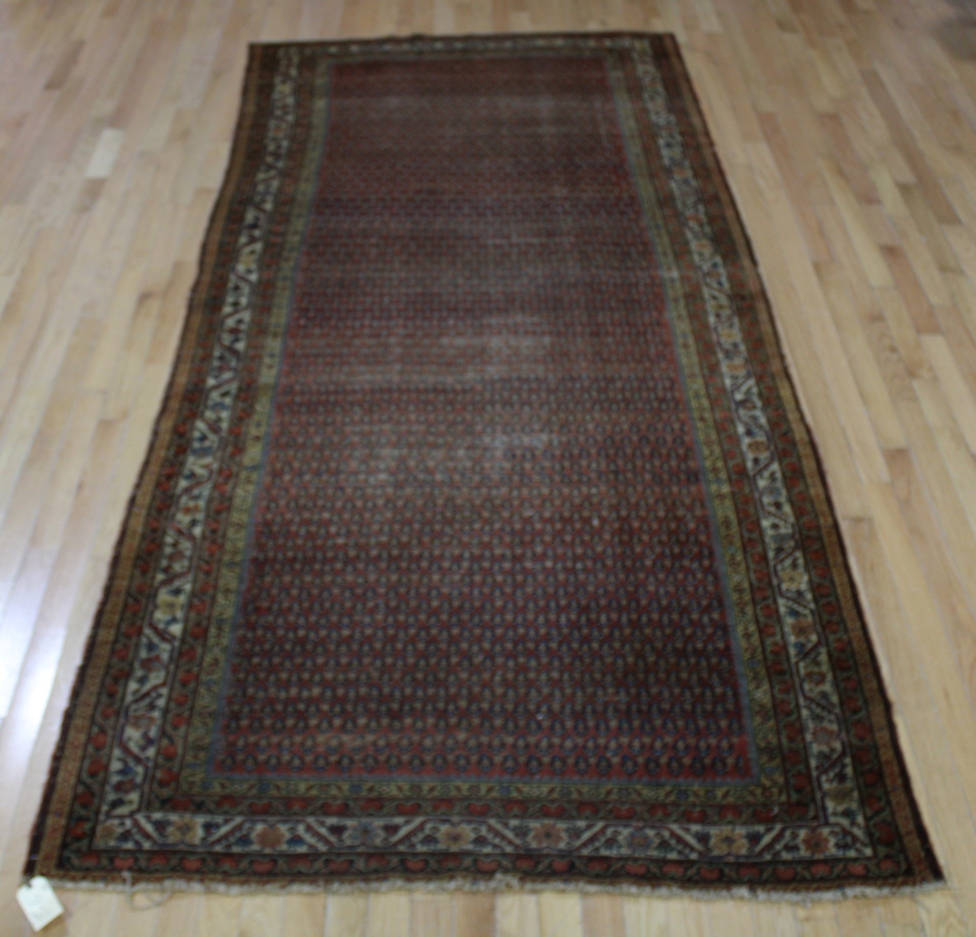 Appraisal: ANTIQUE AND FINELY HAND WOVEN CARPET From a Long Island