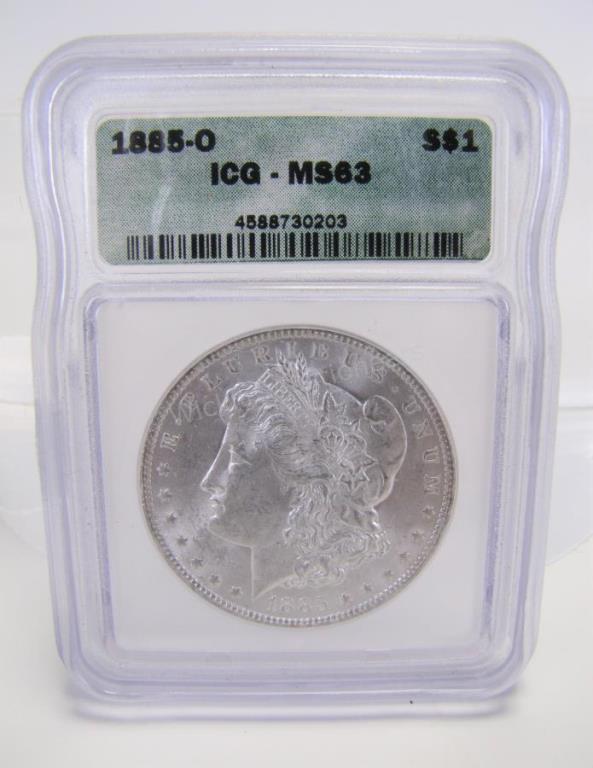 Appraisal: O Morgan Silver Dollar ICG-MS troy ounce U S Mint