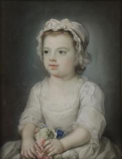 Appraisal: th C Pastel Portrait of a Young Girl with th