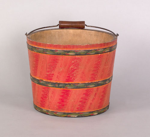 Appraisal: Joseph Lehn Clay Township Lancaster County - painted bucket with