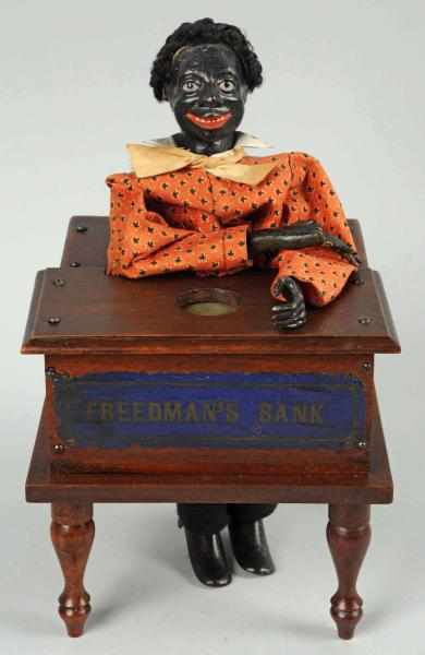 Appraisal: Freedman's Mechanical Bank Beautiful example of this early bank with