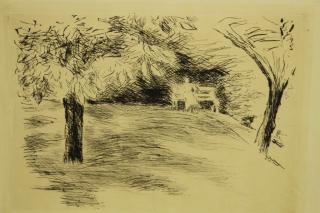 Appraisal: Max Liebermann Max Liebermann - German Signed etching Image Size