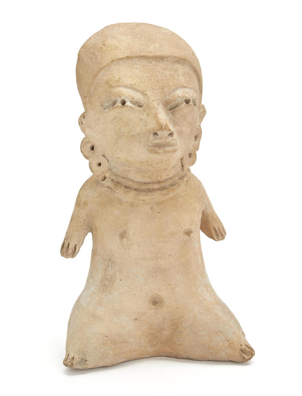 Appraisal: A Pre-Columbian Tlatilco figure Circa - BCE The earthenware figure