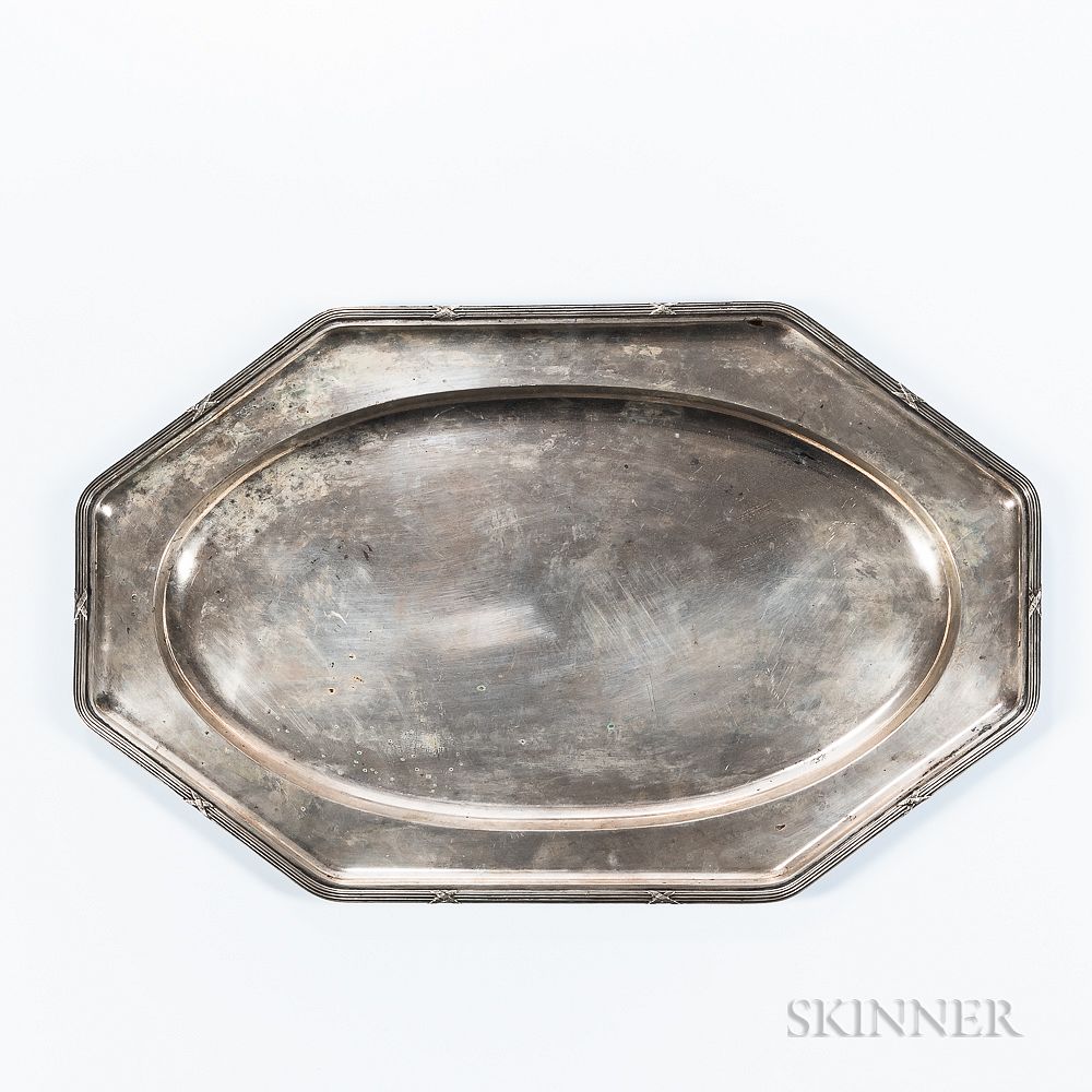 Appraisal: Austrian Silver Tray Austrian Silver Tray Vienna late th century