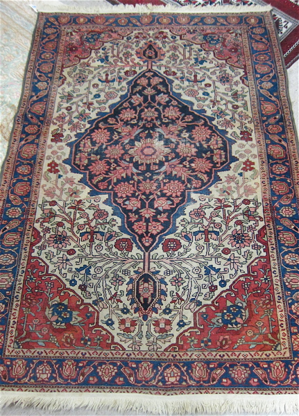 Appraisal: ANTIQUE PERSIAN MALAYER AREA RUG Hamadan Province northwestern Iran c