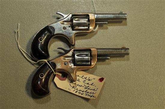 Appraisal: TWO COLT NEW LINE REVOLVERS caliber - '' barrel nickel