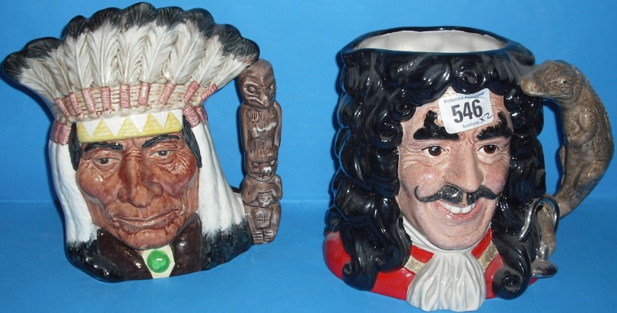 Appraisal: Royal Doulton Large Character jugs Captain Hook D With Certificate