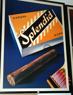 Appraisal: LARGE FRAMED HABANA SPLENDID POSTER