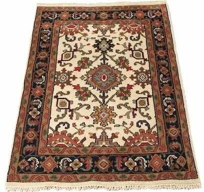 Appraisal: A Persian Sultanabad Rug Apprx '- x '- Medium silky