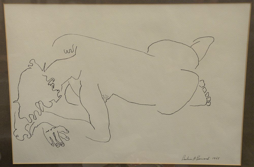 Appraisal: Beatrice Bernardi American - female figure ink on paper signed