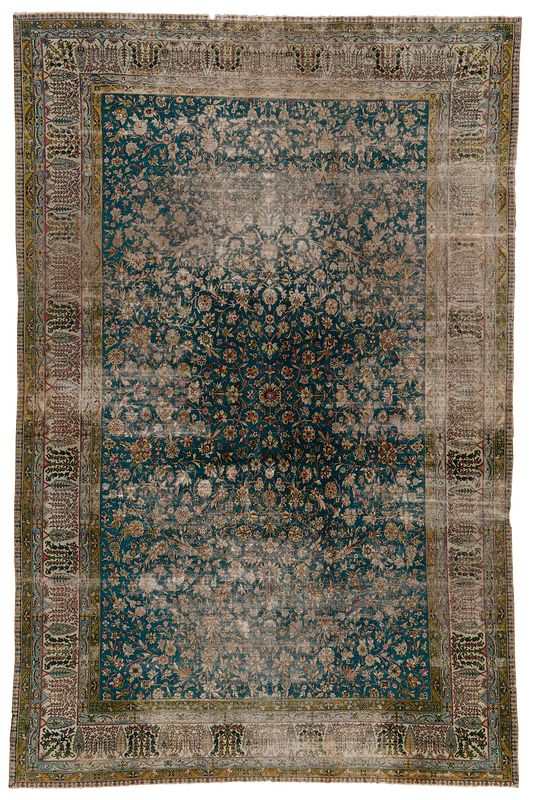 Appraisal: Kerman Carpet Tree of Life Design early th century blue