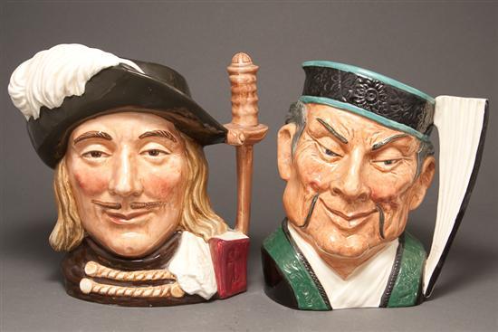 Appraisal: Two Royal Doulton china character jugs Aramis and The Mikado