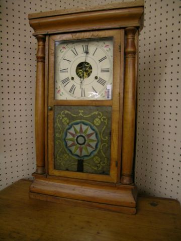 Appraisal: Antique Seth Thomas Ogee mantle clock reverse-painted glass on lower