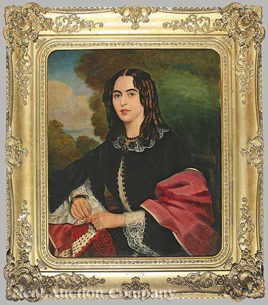 Appraisal: English School mid- th c Portrait of Henrietta T Nickels