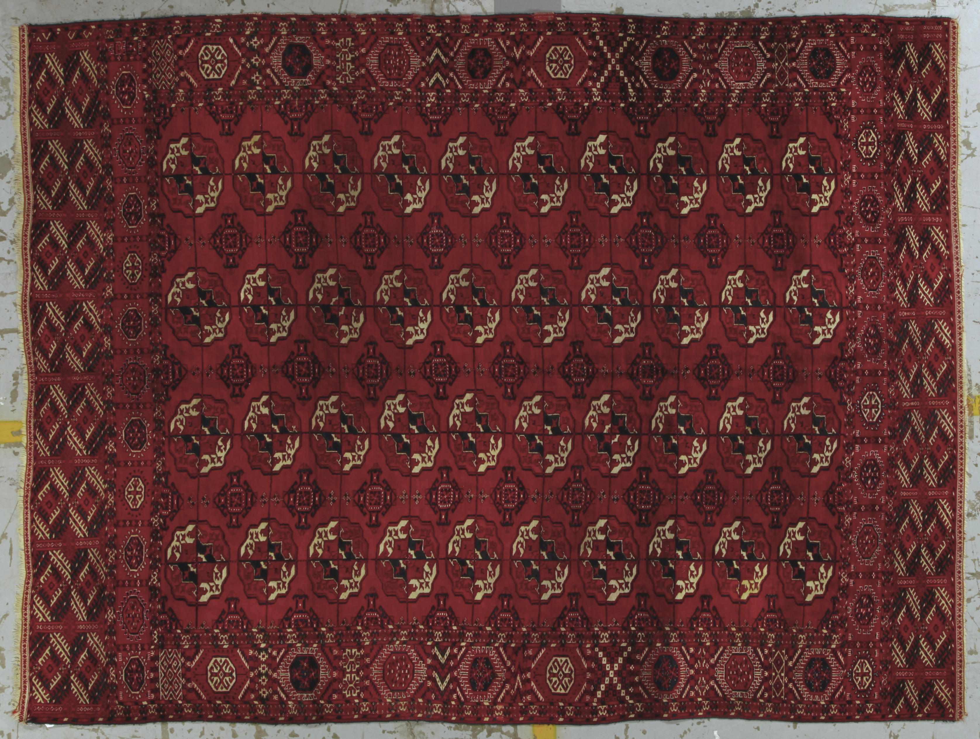 Appraisal: A Tekke carpet Turkestancirca size approximately ft x ft in