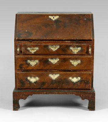 Appraisal: Fine Queen Anne child s desk maple with pine secondary