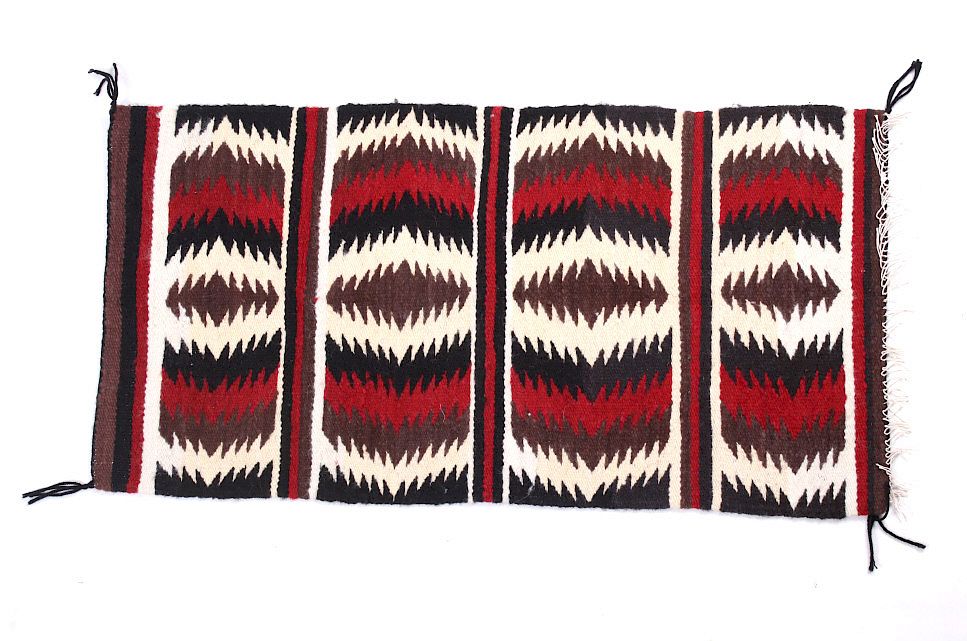 Appraisal: Early Navajo Gallup Wool Trade Rug This lot features a