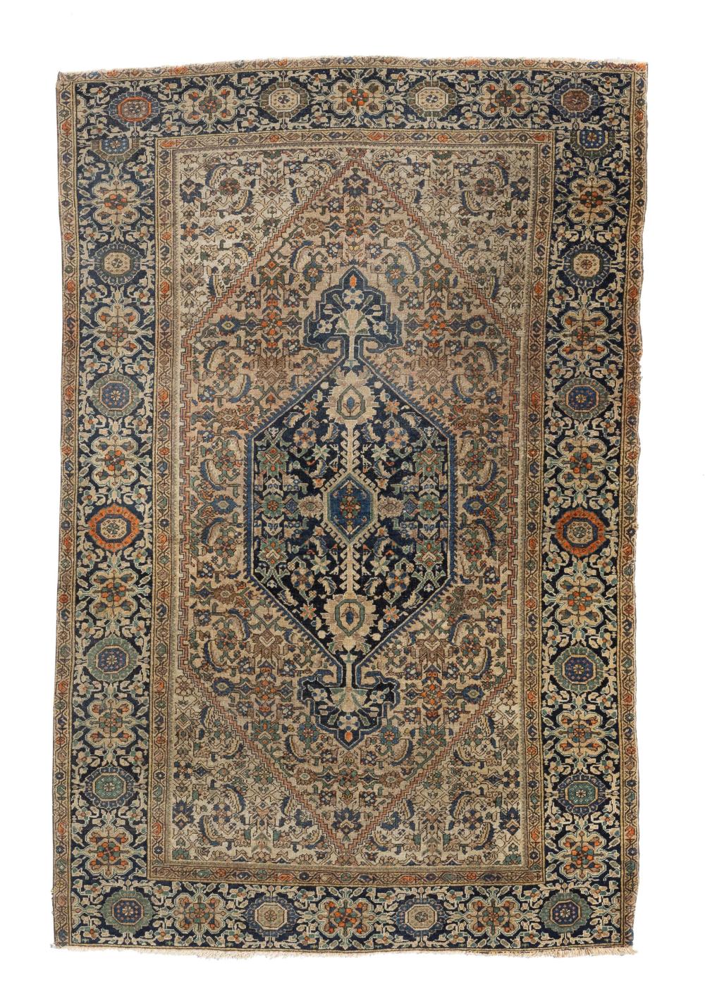 Appraisal: A Persian area rug First-Quarter th Century The foliate claret