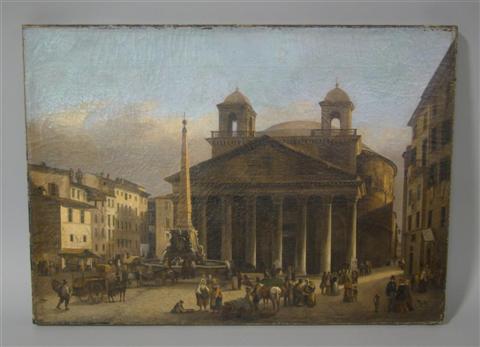 Appraisal: ATTRIBUTED TO GIUSEPPE CANELLA ITALIAN - THE PANTHEON Oil on