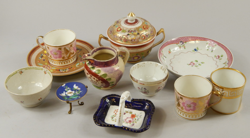 Appraisal: Various items of thC pottery and porcelain to include tea