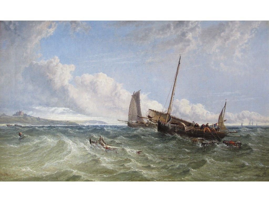 Appraisal: ARTHUR JOSEPH MEADOWS - ENTRANCE TO FAMLOUTH HARBOUR Oil on