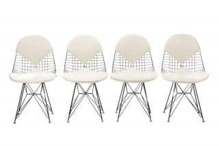 Appraisal: Set Eames DKR Chairs w Bikini Pads Attributed to Charles