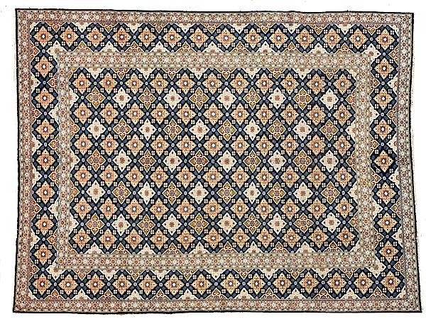 Appraisal: ISFAHAN RUG Persia th century with two borders enclosing a