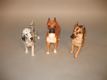 Appraisal: Three Royal Doulton porcelain figures of dogs th century Comprising