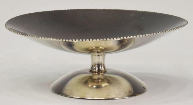 Appraisal: Modernist sterling silver tazza Georg Jensen Inc U S A