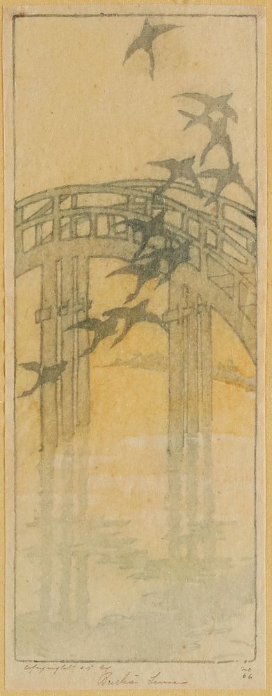 Appraisal: Bertha Lum Homeward Woodblock Print - MHCG Bertha Lum -