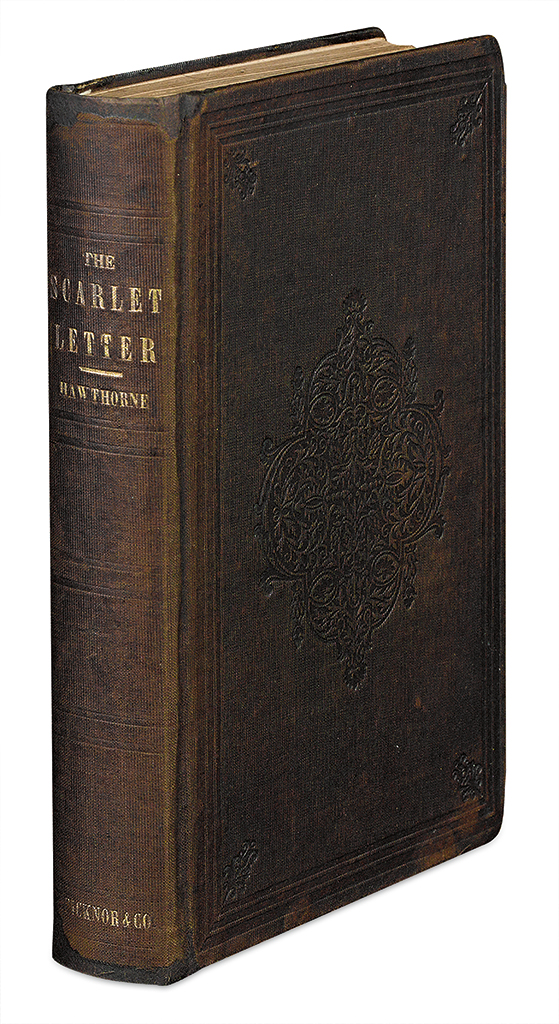 Appraisal: HAWTHORNE NATHANIEL The Scarlet Letter Title in red and black