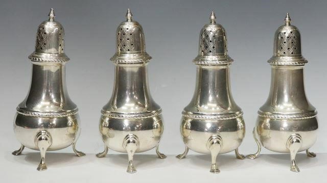 Appraisal: lot of Sterling silver salt and pepper shakers each with