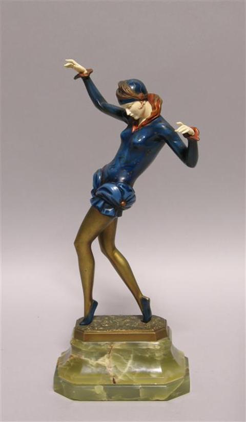 Appraisal: JOHANN PHILIPP FERDINAND PREISS BOSTON DANCER The sinuous cold painted