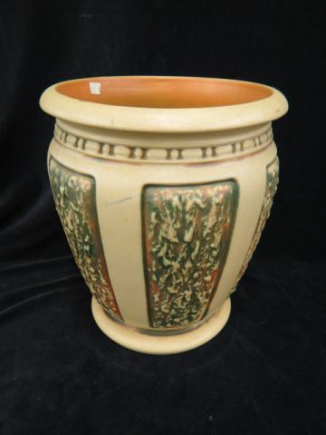 Appraisal: Roseville Pottery Florentine Jardiniere - ivory tall diameter