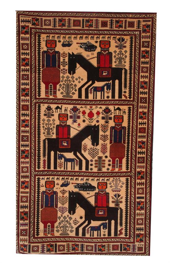 Appraisal: AFGHANI RUG - ft in x ft in