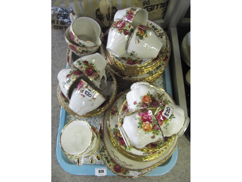 Appraisal: Six Royal Albert Old Country Roses trios and another tea