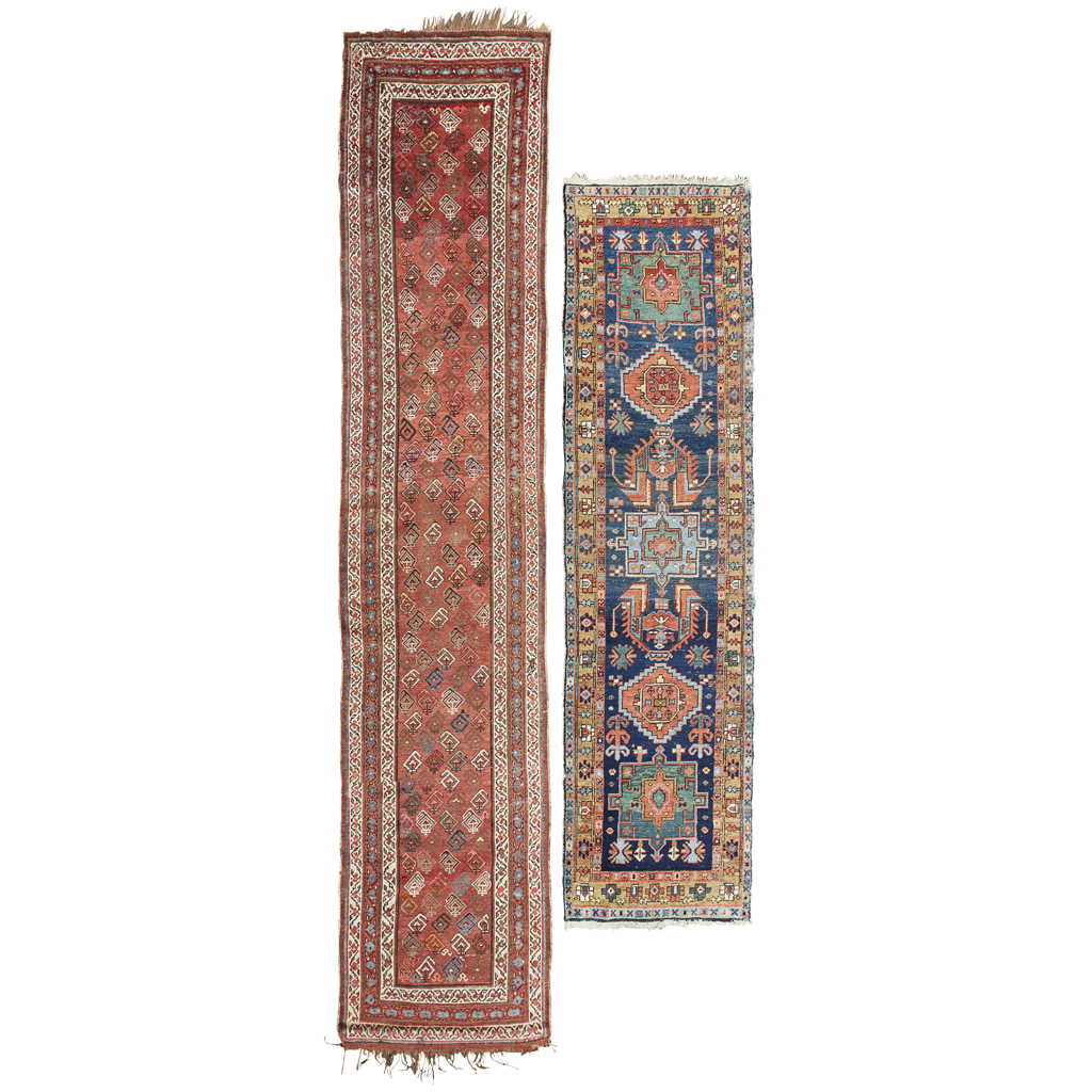 Appraisal: TWO NORTHWEST PERSIAN RUNNERS LATE TH EARLY TH CENTURY one