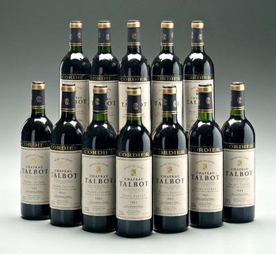 Appraisal: bottles red Bordeaux wine Chateau Talbot St Julien Grand Cru