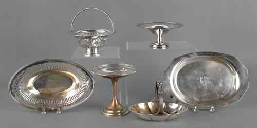 Appraisal: Collection of sterling silver tablewares ozt