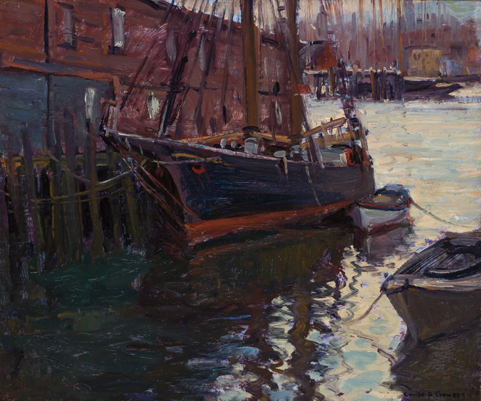 Appraisal: EMILE ALBERT GRUPPE American - Reflections and Shadows Cape Ann