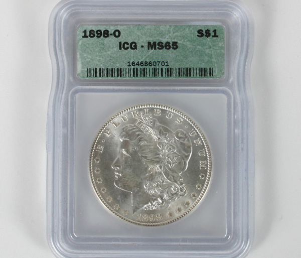 Appraisal: -O Morgan Silver Dollar ICG MS