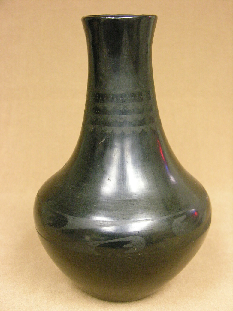 Appraisal: MARIE MARIA SAN ILDEFONSO POTTERY JAR VASE base signed Marie